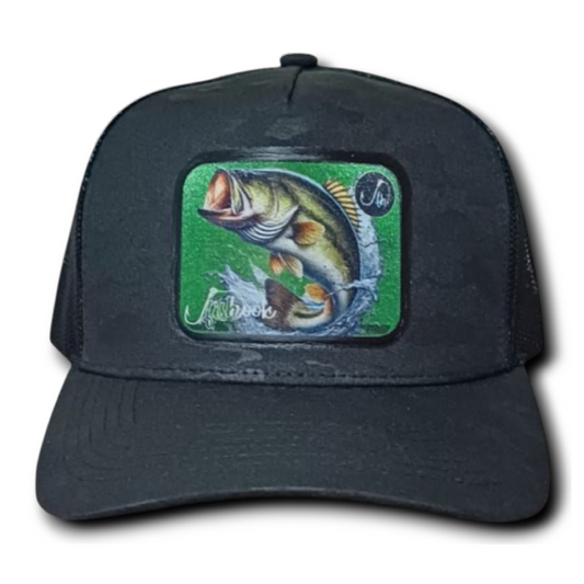 Gorra Shiny Black-B LOBINA BASS FishHook
