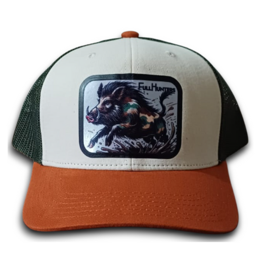 Gorra White-G JABALI CAMU FullHunters
