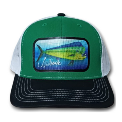 Gorra Green-W DORADO MAHI MAHI FishHook